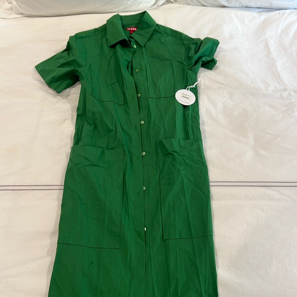 Long green dress